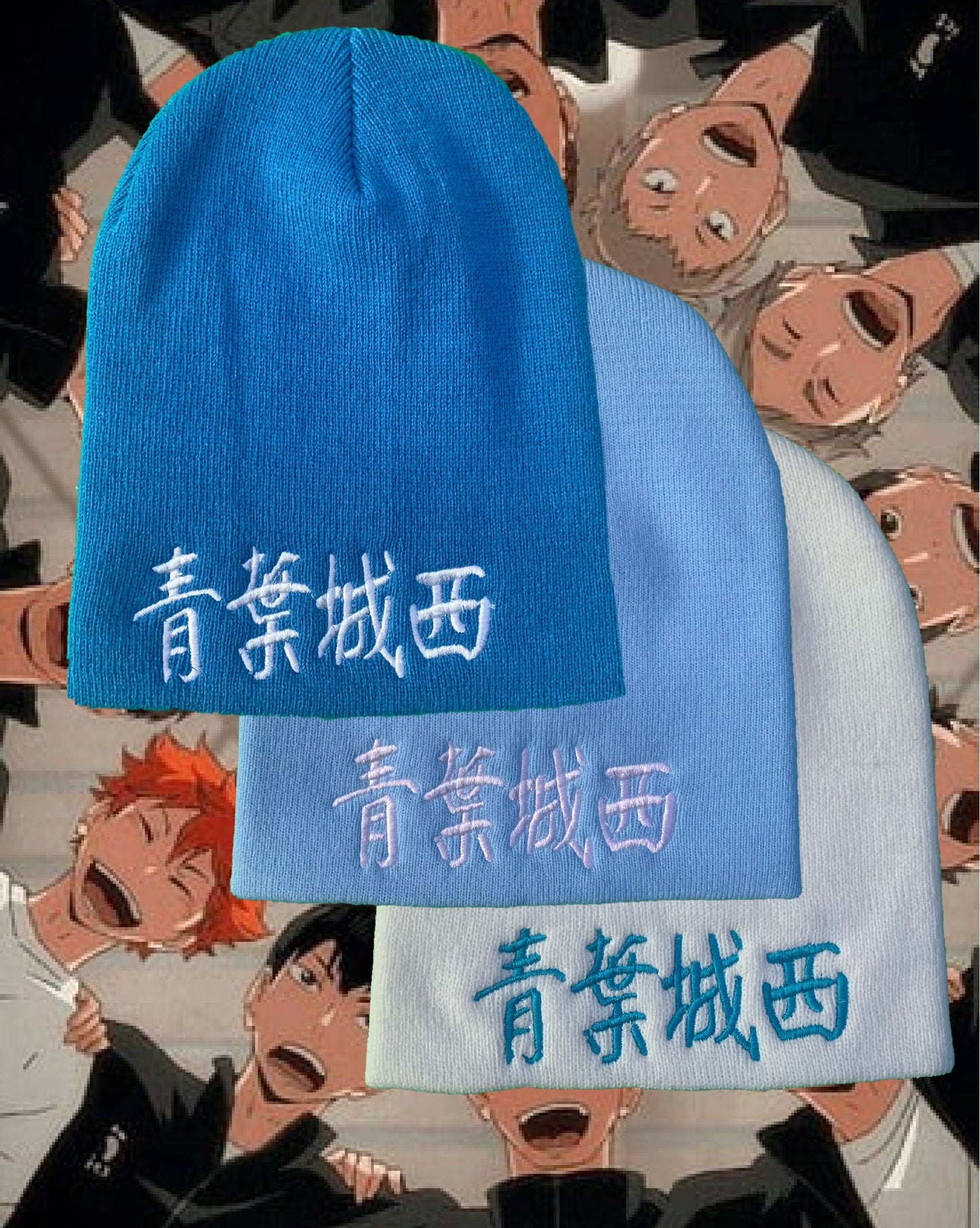 Seijoh Skull Cap Beanie Oikawa Tooru Aoba Johsai Iwaizumi Hajime