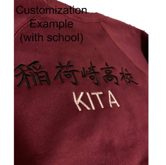 Inarizaki Osamu Atsumu Suna Rintarou Crew neck Sweatshirt Embroidered Crewneck