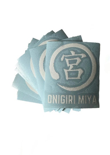 Onigiri Miya Stickers Osamu Akaashi Keiji Meian Shugo Atsumu Hinata Vinyl Sticker