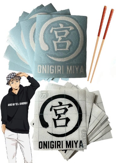 Onigiri Miya Stickers Osamu Akaashi Keiji Meian Shugo Atsumu Hinata Vinyl Sticker