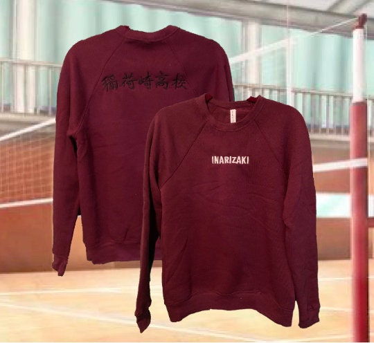 Inarizaki Osamu Atsumu Suna Rintarou Crew neck Sweatshirt Embroidered Crewneck