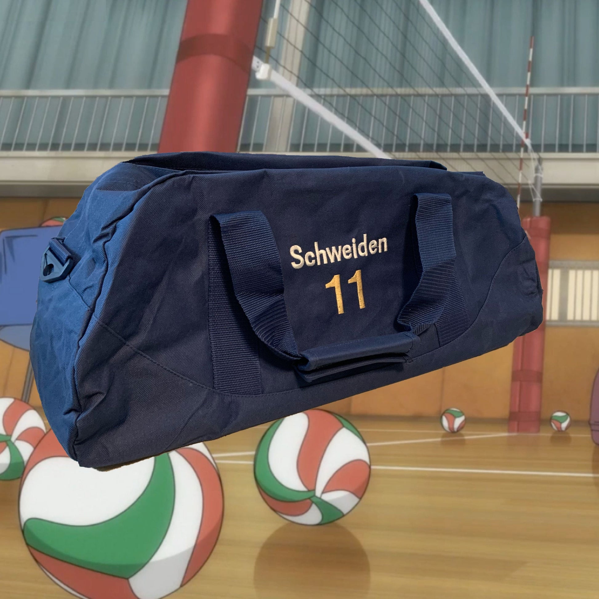 Ushijima Wakatoshi Luggage Backpack Gym Bag Duffel Schweiden Adlers Tendou Satori