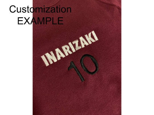 Inarizaki Osamu Atsumu Suna Rintarou Crew neck Sweatshirt Embroidered Crewneck