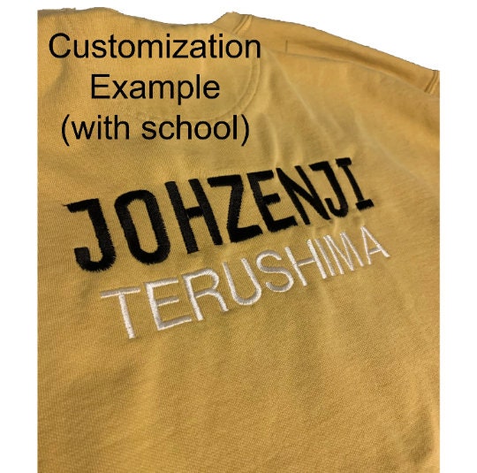 Terushima Yuji Johzenji Crew neck Sweatshirt Embroidered Crewneck