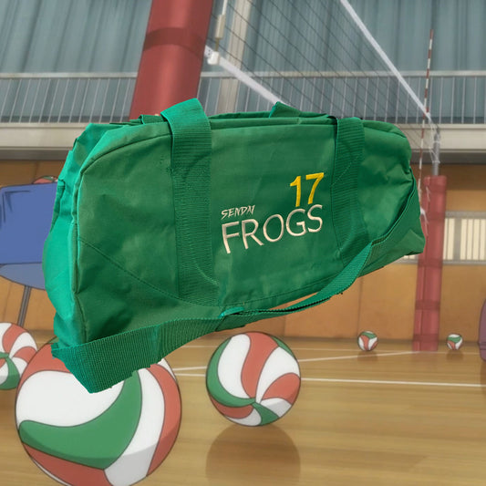 Tsukishima Kei Luggage Backpack Gym Bag Duffel Sendai Frogs Kyotani Mad dog